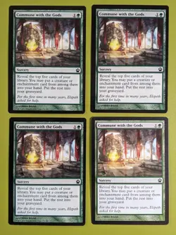 Commune with the Gods x4 Theros 4x Playset Magic the Gathering MTG - Image 1