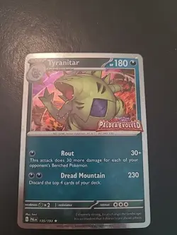 Tyranitar 135/193 Paldea Evolved Stamped Promo Pokemon TCG NM - Image 1