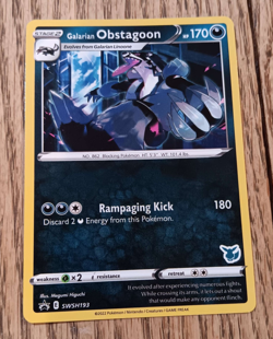 Pokemon TCG Card Galarian Obstagoon Battle Academy 2022 SWSH193 - Image 2