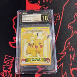 🔥2023 Pokemon Pikachu S & Violet Marumiya Sticker #11 Holo CGC 10 PRISTINE🔥 - Image 1