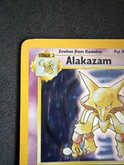 Pokemon TCG - Alakazam 1/102 - Holo Rare - Base Set Unlimited - WOTC 1999 - LP - Image 2