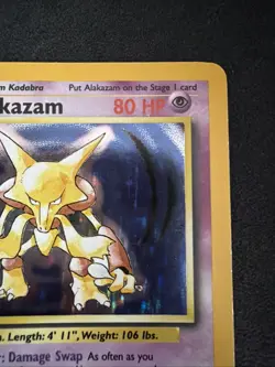 Pokemon TCG - Alakazam 1/102 - Holo Rare - Base Set Unlimited - WOTC 1999 - LP - Image 3