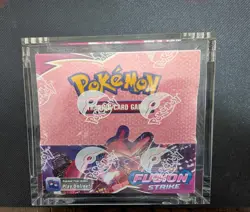 Pokemon TCG Fusion Strike Booster Box 36 Packs, New Sealed in Acrylic Case - Image 1