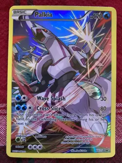 Pokemon Palkia XY75 Full Art Holo Card EX Black Star Promo 2015 - Image 1