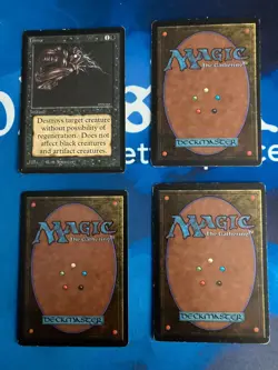 4x MTG Terror Beta Edition Magic: The Gathering Moderate Play Playset - Image 2