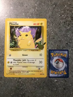 Pokemon TCG Cards Pikachu 58/102 25th Anniversary JUMBO / OVERSIZE - Image 1