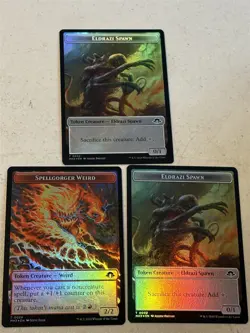 3 x mtg foil token Eldrazi Spawn // Spellgorger Weird, 002/024 Modern Horizons 3 - Image 2