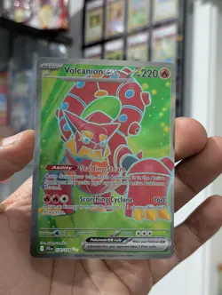 Pokemon Card 2025 VOLCANION EX Ultra Rare Full Art 171/159 Journey Together NM/M - Image 2