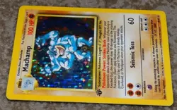 POKEMON MACHAMP 1st EDITION HOLOGRAPHIC CARD 8/102 BASE SET 1999 - Image 2