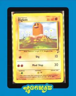 Diglett #071 Base Set 2 Original Series WOTC Pokemon TCG - Image 1