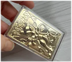 Mewtwo Pokemon Burger King 23K Gold Plated Card Collectible in Ball and Box - Image 5