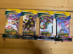 Pokemon Evolving Skies Sleeved Booster Pack x 4 - Art Set - New & Sealed - Image 1