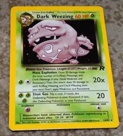 POKEMON DARK WEEZING HOLOGRAPHIC 14/82 TEAM ROCKET SET - Image 1