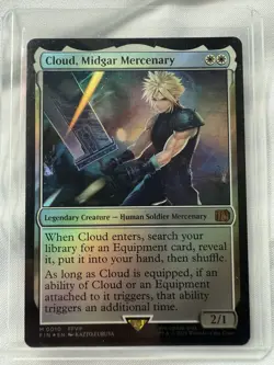 Cloud, Midgar Mercenary Foil M0010 Final Fantasy MTG Magic the Gathering NM/M - Image 1