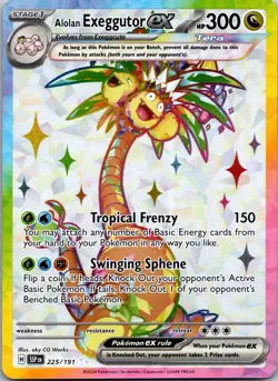 Alolan Exeggutor ex 225/191 SV08: Surging Sparks Pokemon TCG Ultra Rare NM - Image 1