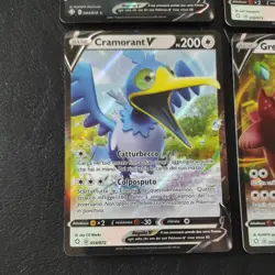 Lotto 4 carte Pokemon V Ditto Crobat Greedent Cramorant ITA Destino Splendente - Image 5