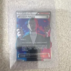 Pokemon Giovanni's Scheme 162/162 Breakthrough Full Art Holo Ultra Rare 2015 - Image 1
