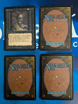 4x MTG Pestilence Beta Edition Magic: The Gathering Moderate Play Playset - Image 2