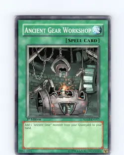 Yu-Gi-Oh TCG Ancient Gear Workshop SD10-EN017 1st Edition Common Card Played MP - Image 1