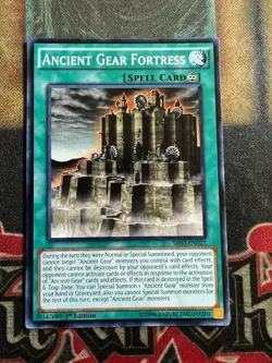 Yugioh Ancient Gear Fortress SR03-EN022 Common 1st Ed LP - Image 1