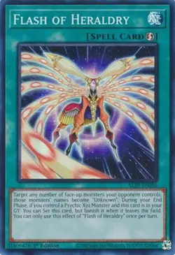 Yugioh - Flash of Heraldry (Super Rare) (1st Edition) - ALIN-EN056 (P) - Image 1