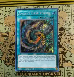 Yu-Gi-Oh! TCG Ancient Gear Fusion Secret Rare Limited Edition LDS1-EN090 - Image 1