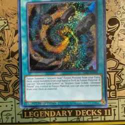 Yu-Gi-Oh! TCG Ancient Gear Fusion Secret Rare Limited Edition LDS1-EN090 - Image 3
