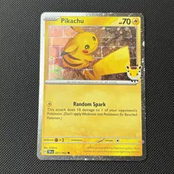 Pikachu 051/162 - 2026 Pokemon Day Stamped Cosmos Holo - Pokemon Card NM - Image 1