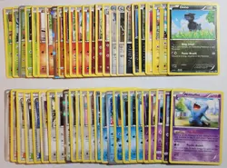 POKEMON TCG 50 CARD LOT Common Uncommon Rare Some Holo Foil - Image 1