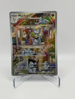 Pokemon 151 Machoke 177/165 Full Art Illustration Rare Card - Image 1