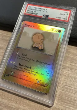 PSA 8 EX Dragon Reverse Foil Trapinch #79 - Pokemon TCG 2003 Vintage Card - Image 3