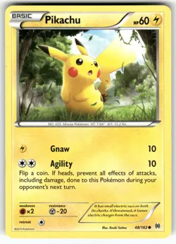 Pikachu 48/162 Common BREAKthrough Pokemon Near Mint - Image 1
