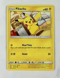 Pikachu 2019 Pokemon S&M Unified Minds Common #55/236 * Near Mint - Image 1