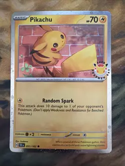 Pikachu (Pokemon Day 2026) 051/162 Cosmo Holo Stamped NM - Image 1