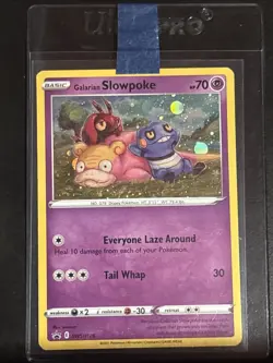 Pokemon Galarian Slowpoke SWSH126 HD Galaxy Black Star Promo Card 2021 (2) - Image 3