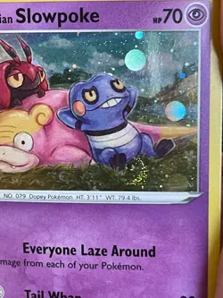 POKEMON GALARIAN SLOWPOKE SWSH126 PROMO COSMOS HOLO WITH SWIRL NM SEE PICS - Image 3
