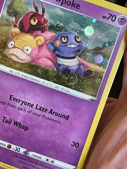 POKEMON GALARIAN SLOWPOKE SWSH126 PROMO COSMOS HOLO WITH SWIRL NM SEE PICS - Image 4