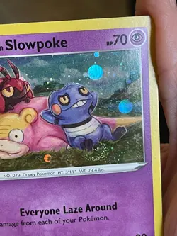 POKEMON GALARIAN SLOWPOKE SWSH126 PROMO COSMOS HOLO WITH SWIRL NM SEE PICS - Image 5