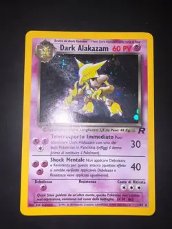 Carta Pokemon Dark Alakazam 1/82 Holo Set Team Rocket ITA Condizione EXCELLENT - Image 2