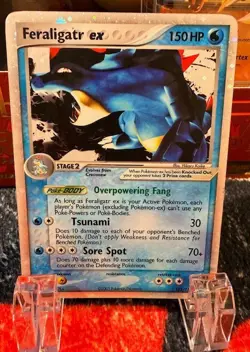 Pokemon TCG Feraligatr ex 103/115 Unseen Forces Holo 2005 - Image 1
