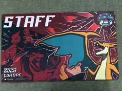 Pokemon EUIC European International 2026 Staff Playmat. Mega Charizard Y - Image 1