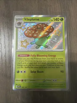 Pokemon TCG Vileplume 094/091 Shiny Rare - Paldean Fates NM - Image 1