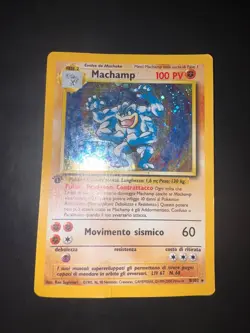 Pokemon Machamp 8/102 Rara Prima Edizione | Set Base Italiano Vintage - Image 1