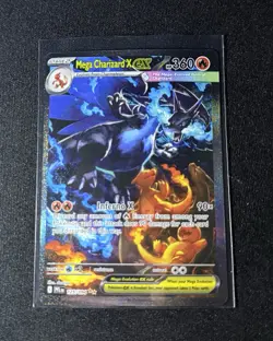 Mega Charizard X EX 125/094 Holo Pokemon TCG Me02 Phantasmal Flames 360HP Rare - Image 1