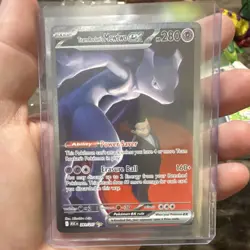 Pokemon Team Rocket's Mewtwo ex Special Illustration Rare Holo EX 281/217 280 HP - Image 1