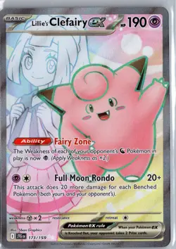 Lillie's Clefairy EX - 173/159 - XY - Ultra Rare - Pokemon Card NM - Image 1
