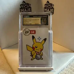 Pokemon Pikachu TCG Playing Cards 2019 Japanese Edition, CGC Pristine 10 - Image 1