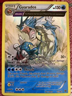 Pokemon Gyarados 21/98 XY-Ancient Origins Full Art Holo Card 2015 - Image 1
