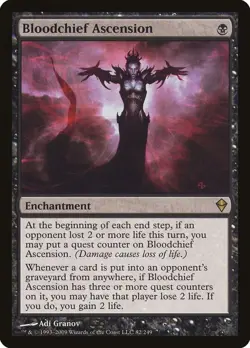 Bloodchief Ascension Zendikar Rare Magic the Gathering MTG - Image 1
