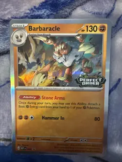 Barbaracle MEP 065 Prerelease Stamped Promo - Pokemon TCG: Perfect Order - NM - Image 1